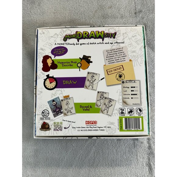 Monsdrawsity Monster Sketch Artist Eye Witness Drawing Game Deep Water - Picture 10 of 11